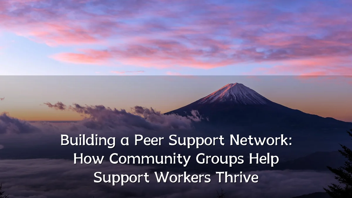 Building a Peer Support Network: How Community Groups Help Support Workers Thrive