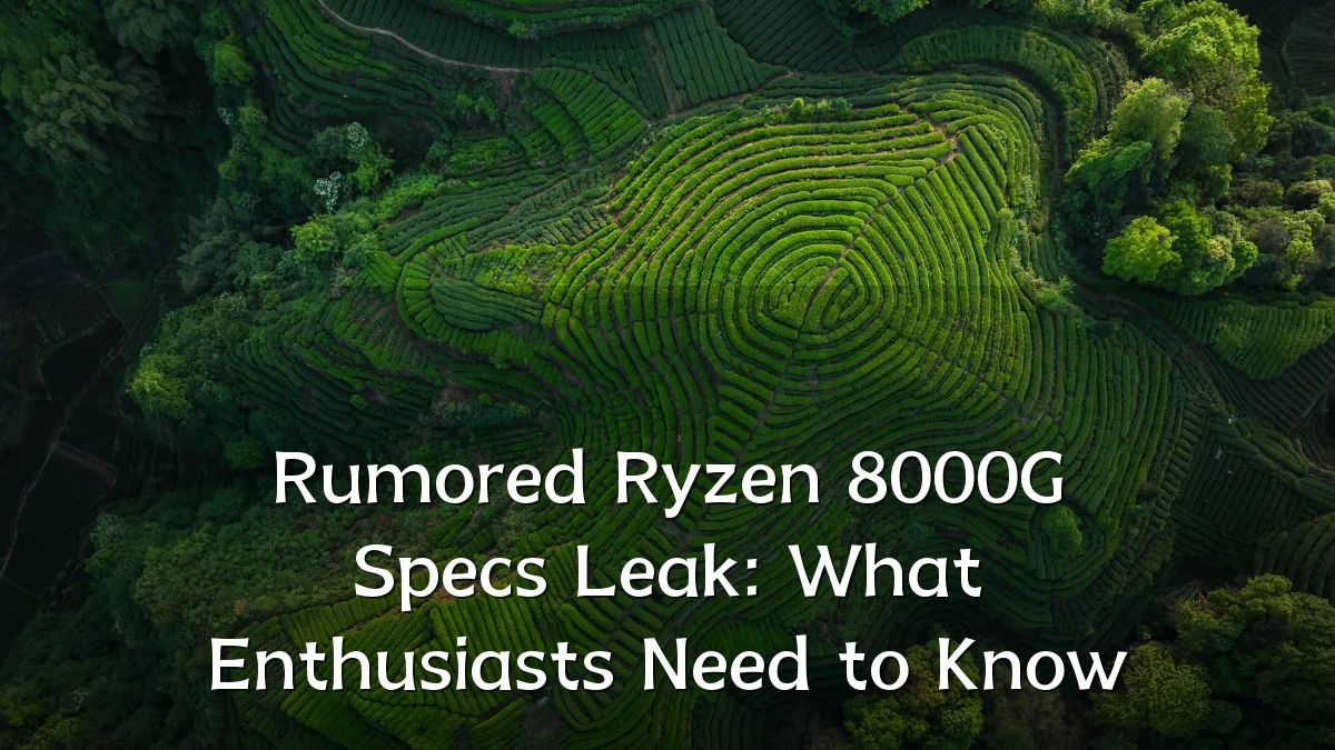 Rumored Ryzen 8000G Specs Leak: What Enthusiasts Need to Know