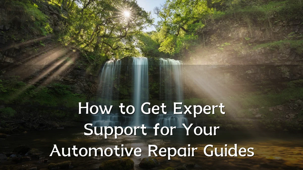 How to Get Expert Support for Your Automotive Repair Guides