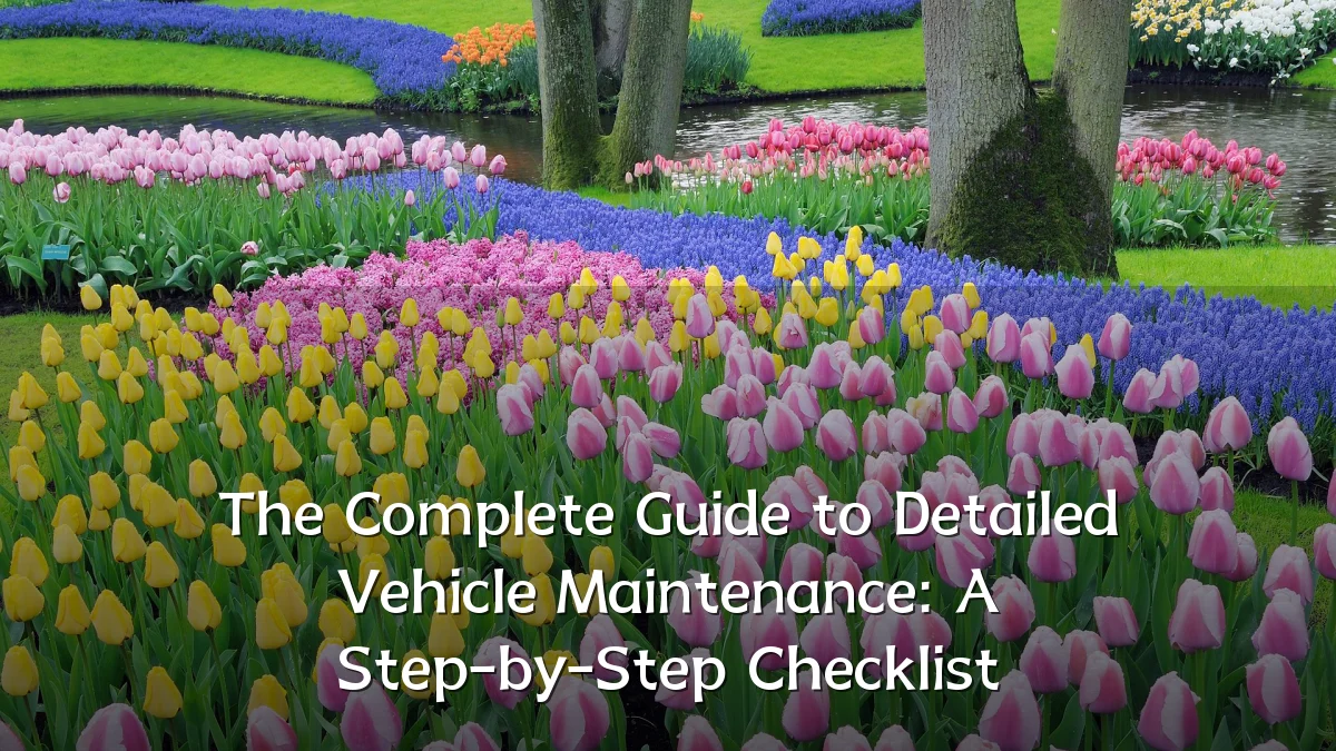 The Complete Guide to Detailed Vehicle Maintenance: A Step-by-Step Checklist