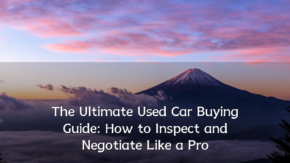 The Ultimate Used Car Buying Guide: How to Inspect and Negotiate Like a Pro